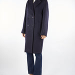 Cappotto Blu over in lana AGENDA 10 MAX MARA STUDIO 