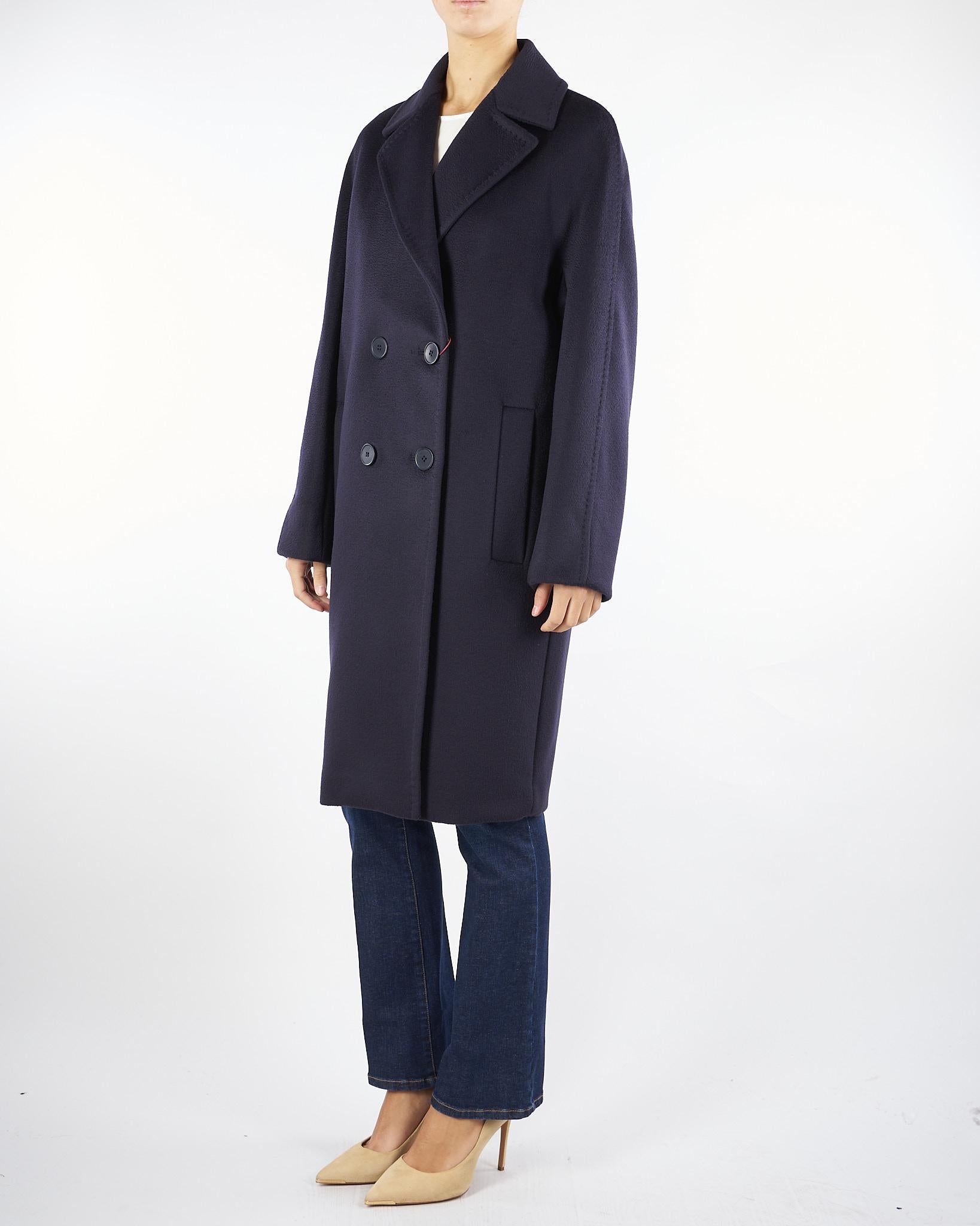 Cappotto Blu over in lana AGENDA 10 MAX MARA STUDIO 