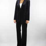 Blazer Nero in jersey velluto LUCIA 3 PENNY BLACK 