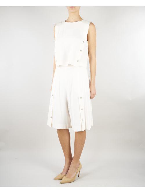 Short Bianco in misto lino e viscosa stretch MLMACAICI 4 MARELLA 