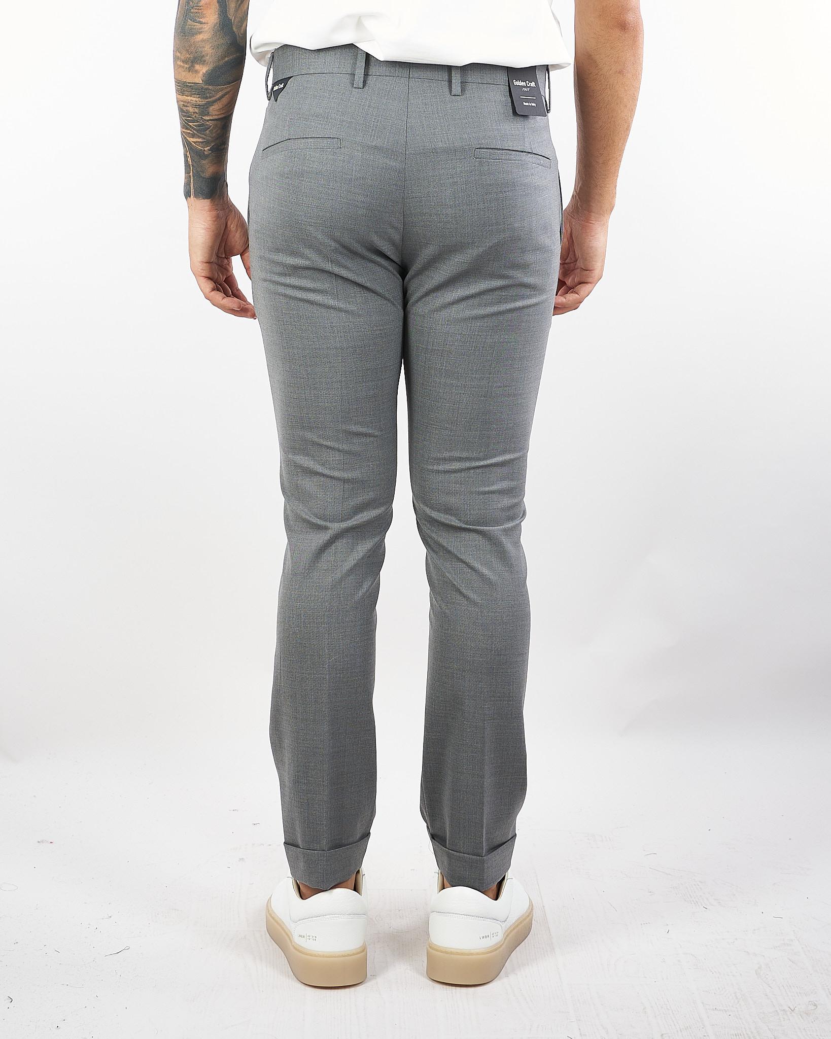 Pantalone Roxy Grigio in fresco lana GC1PFW25266842 N013 GOLDEN CRAFT 