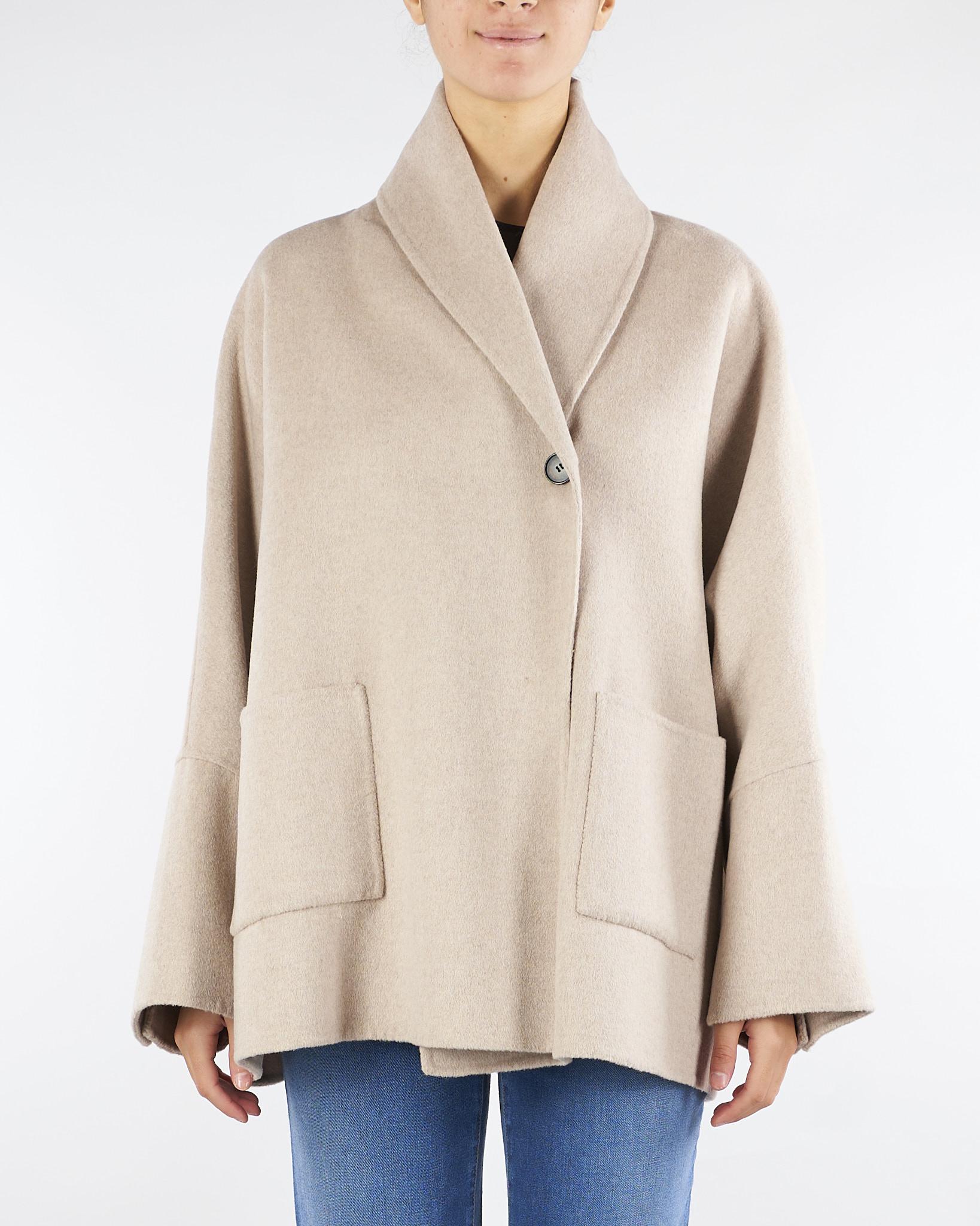 Cappotto corto Beige Oversize TF0012 114 VICOLO 