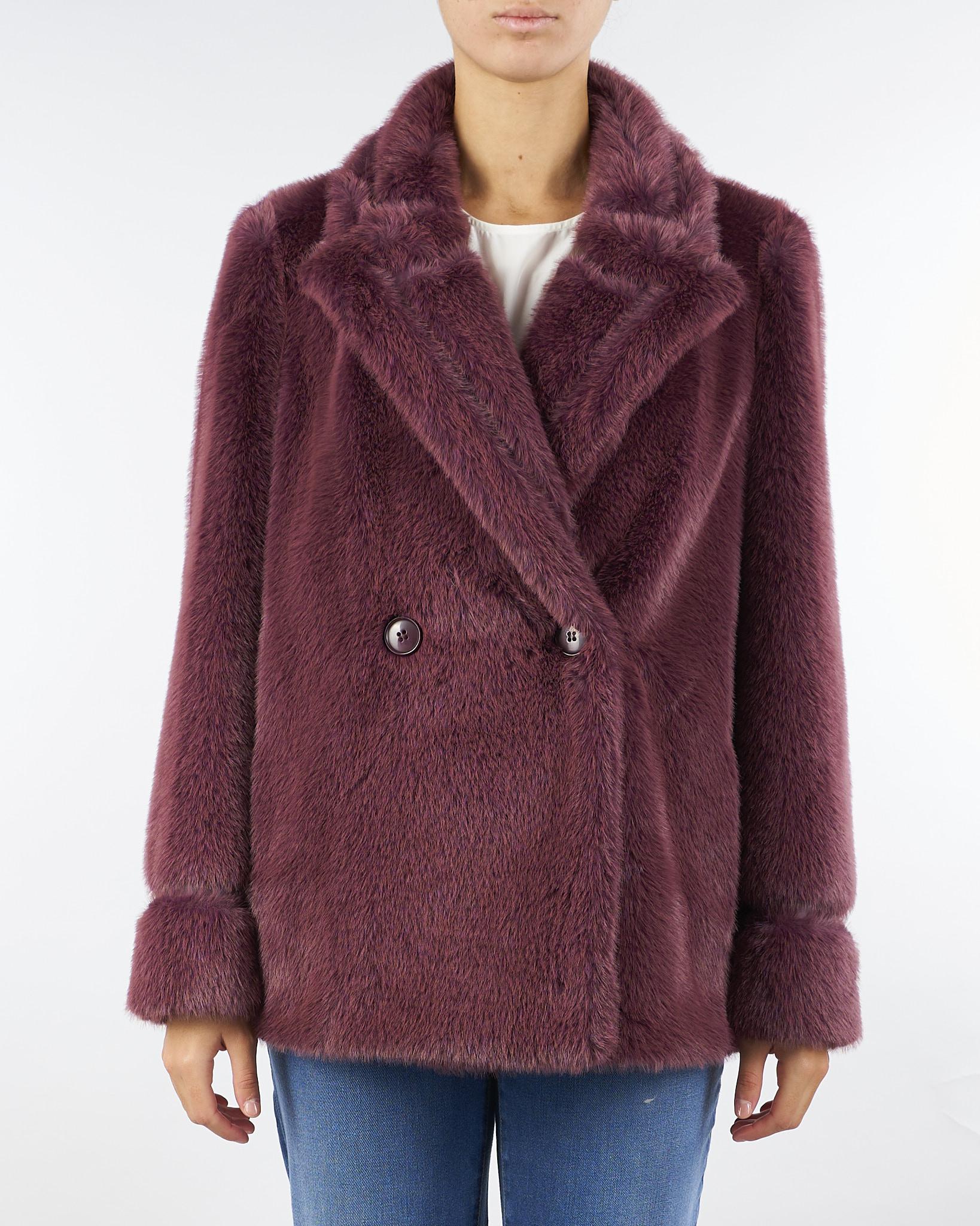 Pelliccia corta Bordeaux TT2154 12635 TWIN SET 