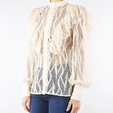 Camicia Panna in pizzo con rouches ACT15175CA0602 3 ACTUALEE 