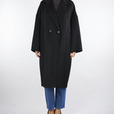 Cappotto Nero Ovetto Oversized TF0003 99 VICOLO 