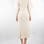 Abito Crema midi plissettato M6PY18 824 MEIMEIJ 