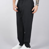 Pantalone Kim Coulisse Nero con elastico in vita relaxed fit