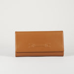 Pouch Cognac con logo embossed BS99A61E2 027 ELISABETTA FRANCHI 