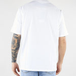 T-shirt Bianco in jersey di cotone con ricamo logo Relaxed fit LT26009 A001 LOW BRAND 