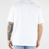 T-shirt Bianco in jersey di cotone con ricamo logo Relaxed fit LT26009 A001 LOW BRAND 