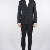 Abito smocking doppiopetto con rever sciallato