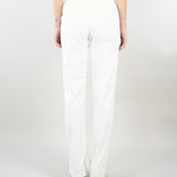 Pantaloni Avorio in tessuto tecnico bielastico con cintura PA17261E2 360 ELISABETTA FRANCHI 