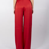 Pantalone fluido in envers satin