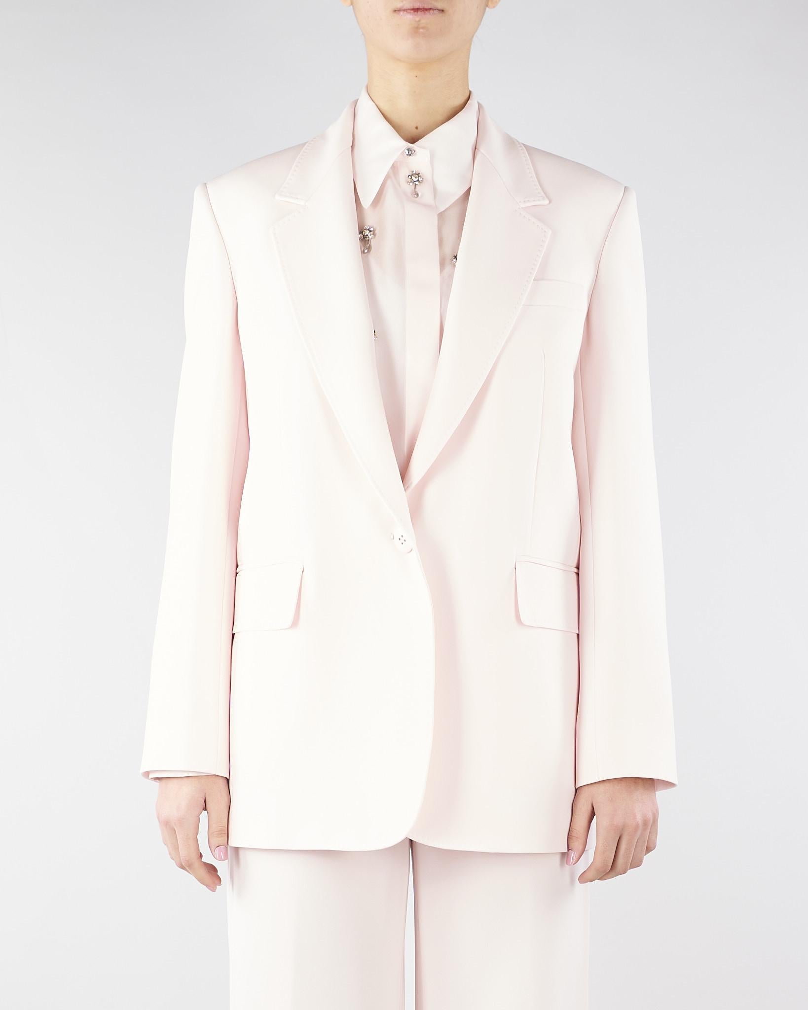 Blazer Rosa monopetto in cady MSTBOSCO 52 MAX MARA STUDIO 