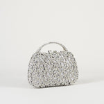 Clutch Argento in metallo con pietre ACA0183 50 ANNA CECERE 