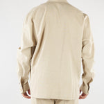 Camicia Beige in lino CA3638 25 I'M BRIAN 