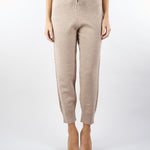 Pantalone jacquard Beige in maglia NS273 30 NO SECRETS 