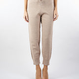 Pantalone jacquard Beige in maglia NS273 30 NO SECRETS 