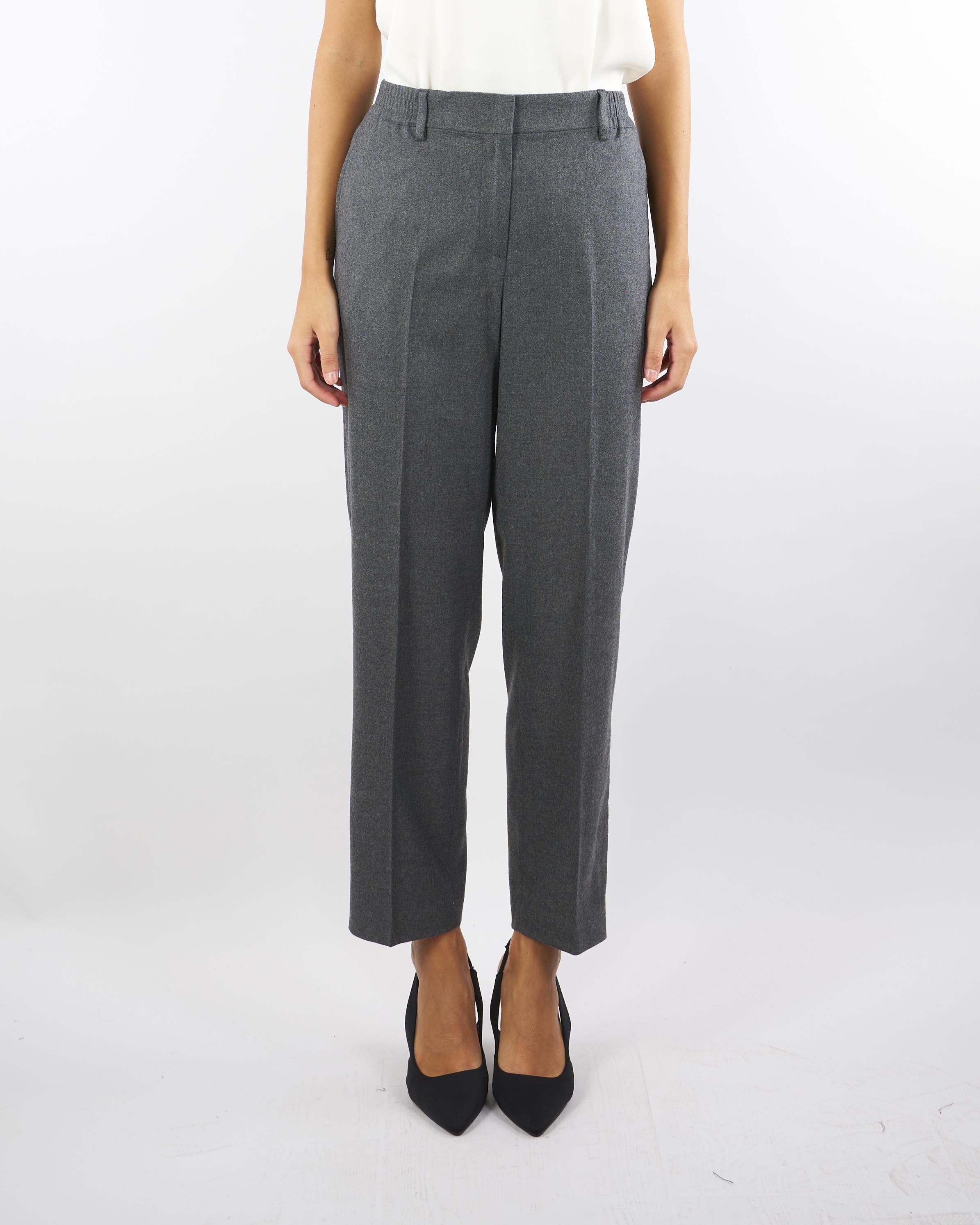 Pantalone Grigio semielasticato in flanella PT1332540261 922 SEVENTY 