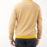 Maglia in lana rasata con profili a contrasto Manuel Ritz