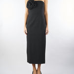 Abito Nero a bustier in gabardina stretch DOMEZ 5 MARELLA 