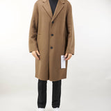 Cappotto in misto lana e cashmere relaxed fit Amaranto