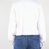 Camicia Bianco in cotone con ricami in pizzo D48EK040ET0 MFA39 ERMANNO BY ERMANNO SCERVINO 