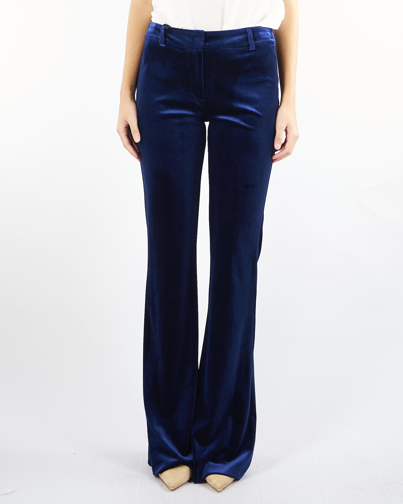 Pantaloni flare Blu in velluto ACTPA026PA3022 89 ACTUALEE 