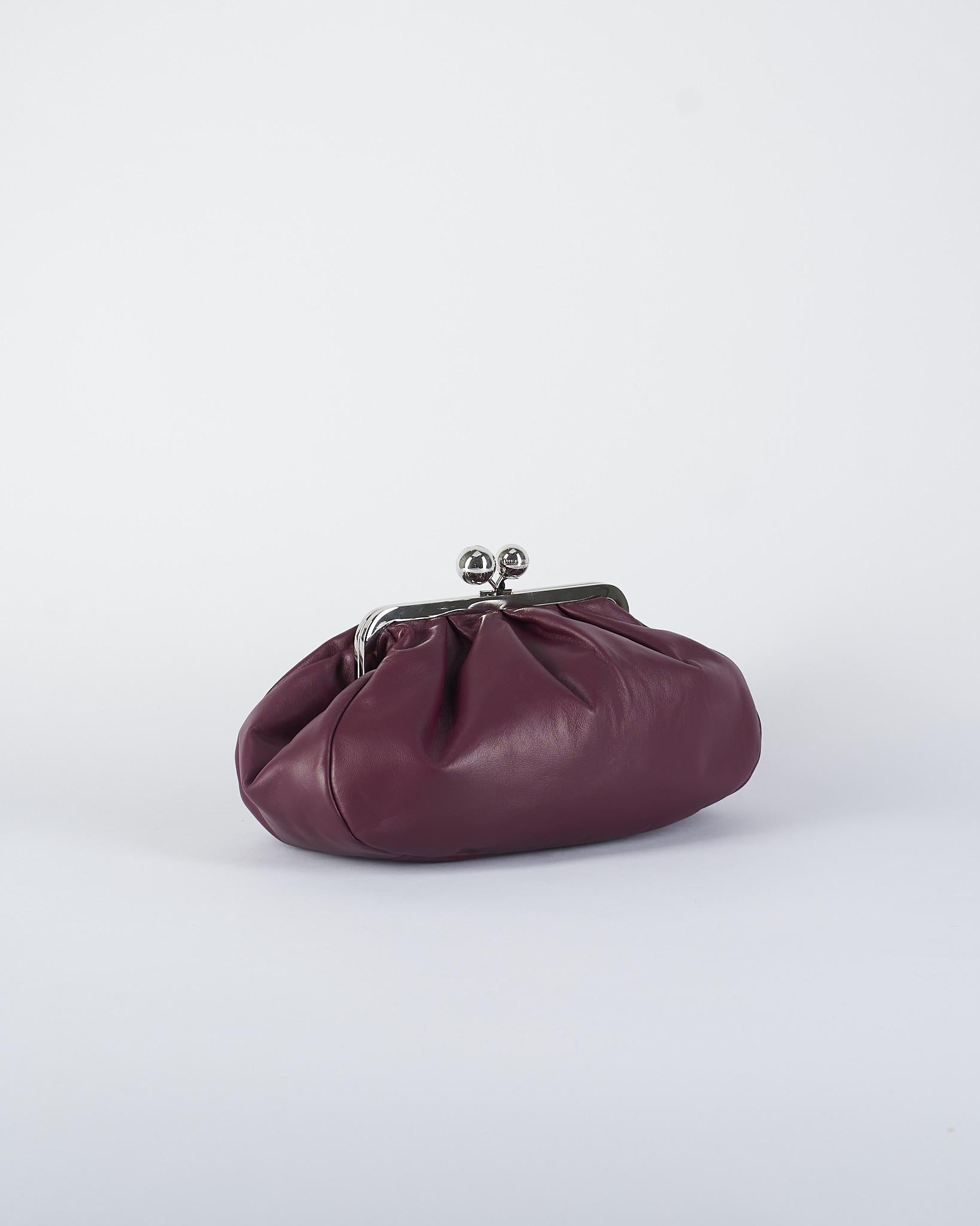 Borsa Bordeaux Pasticcino Bag Medium in montone CUBICO 74 MAX MARA WEEKEND 