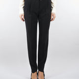 Pantalone Nero carrot in cady GISELLA 1 MAX MARA STUDIO 