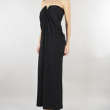 Abito lungo Nero con drappeggi SS260400 99 ELEH 