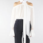 Camicia Avorio con scollo a barca CA13561E2 X88 ELISABETTA FRANCHI 