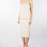 Top con paillettes e perle