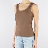 Top Nocciola in jersey lucido con strass all over MLMORATABLING 1 MARELLA 
