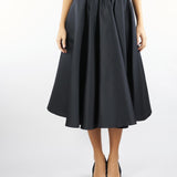 Gonna Nero a corolla in duchesse FARNETO 2 MAX MARA STUDIO 