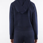 Maglia Blu con cappuccio e bottoni gioiello RF5256MA41R 93812 BLUGIRL 