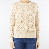 Maglia Cammello con ricamo crochet NS246 70 NO SECRETS 