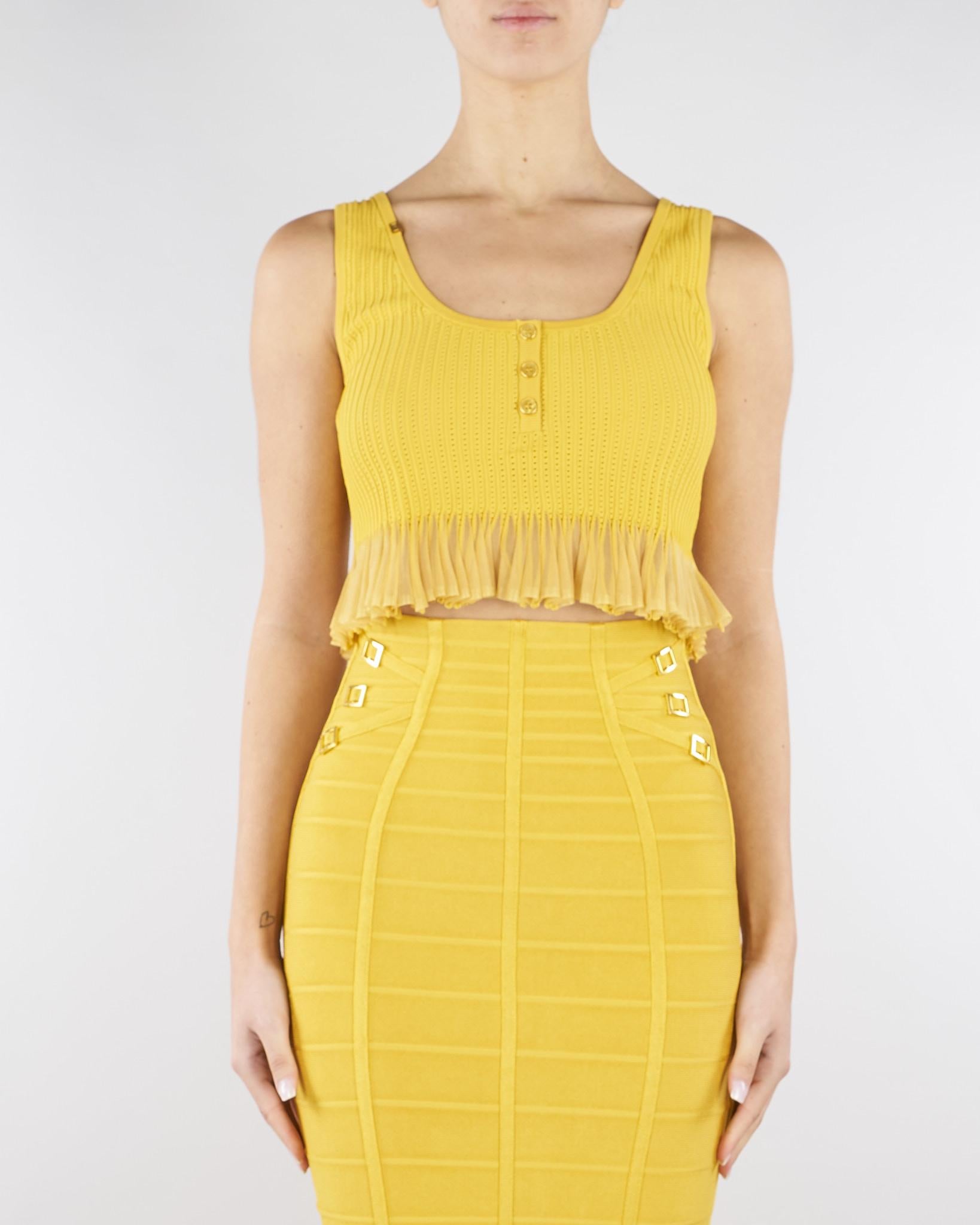 Top Sun in maglia à jour TK74B61E2 EV4 ELISABETTA FRANCHI 
