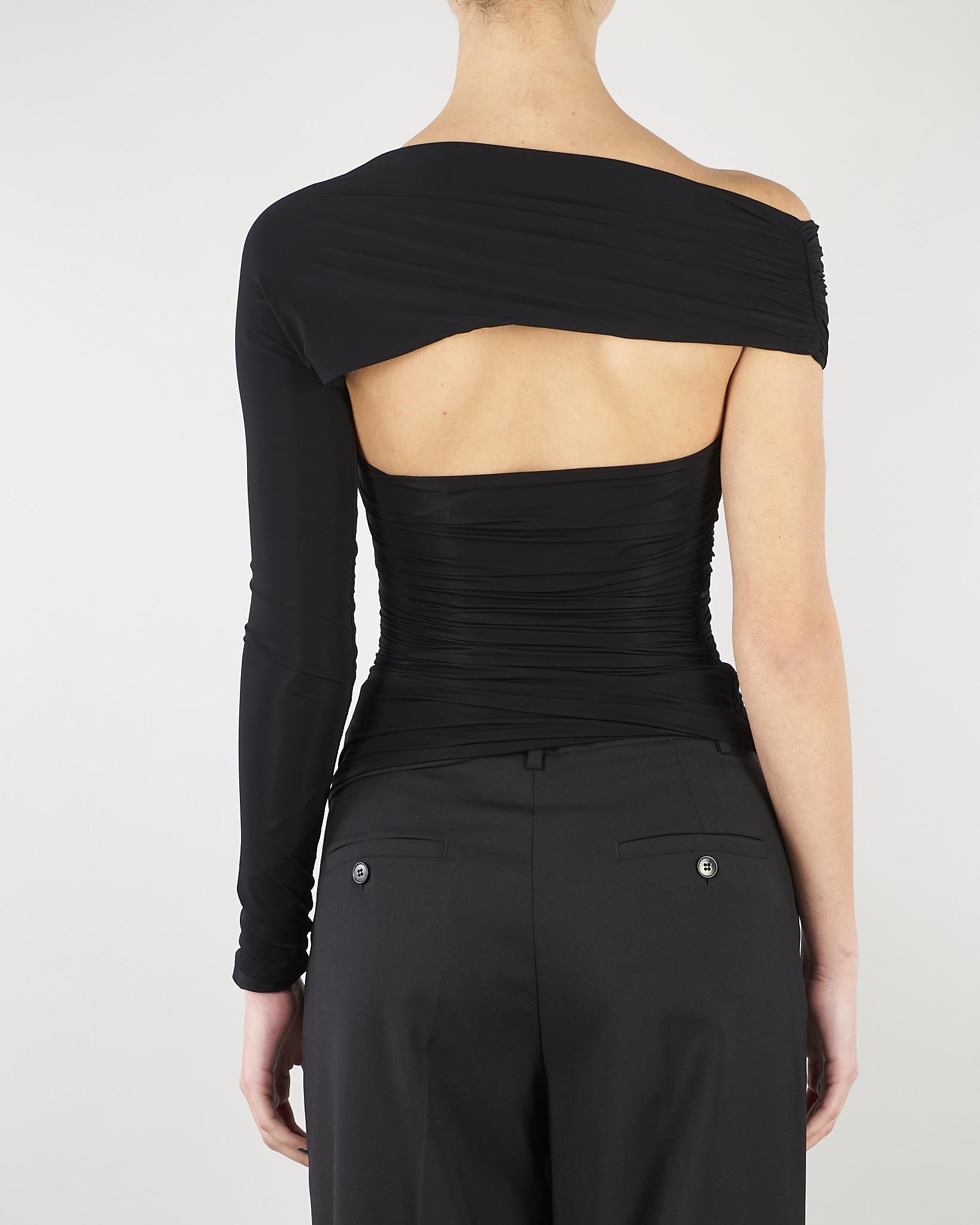 Top Nero in jersey MD01561E2 110 ELISABETTA FRANCHI 