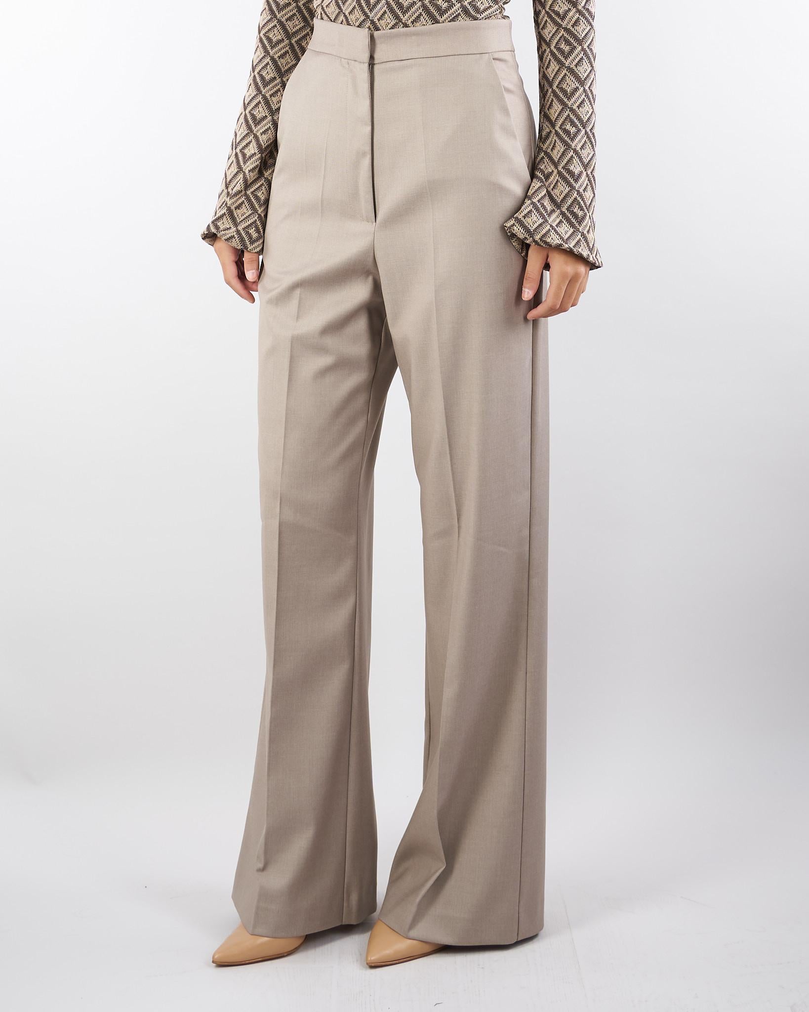 Pantalone Taupe wide leg BHPA010A 35 BOHEMIAN VI 