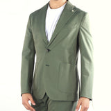 Abito Verde in tessuto Solaro monopetto