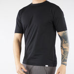T-shirt Nero in cotone Supima DK17103 99 DIKTAT 