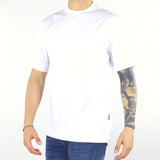 T-shirt Bianco in cotone elasticizzato