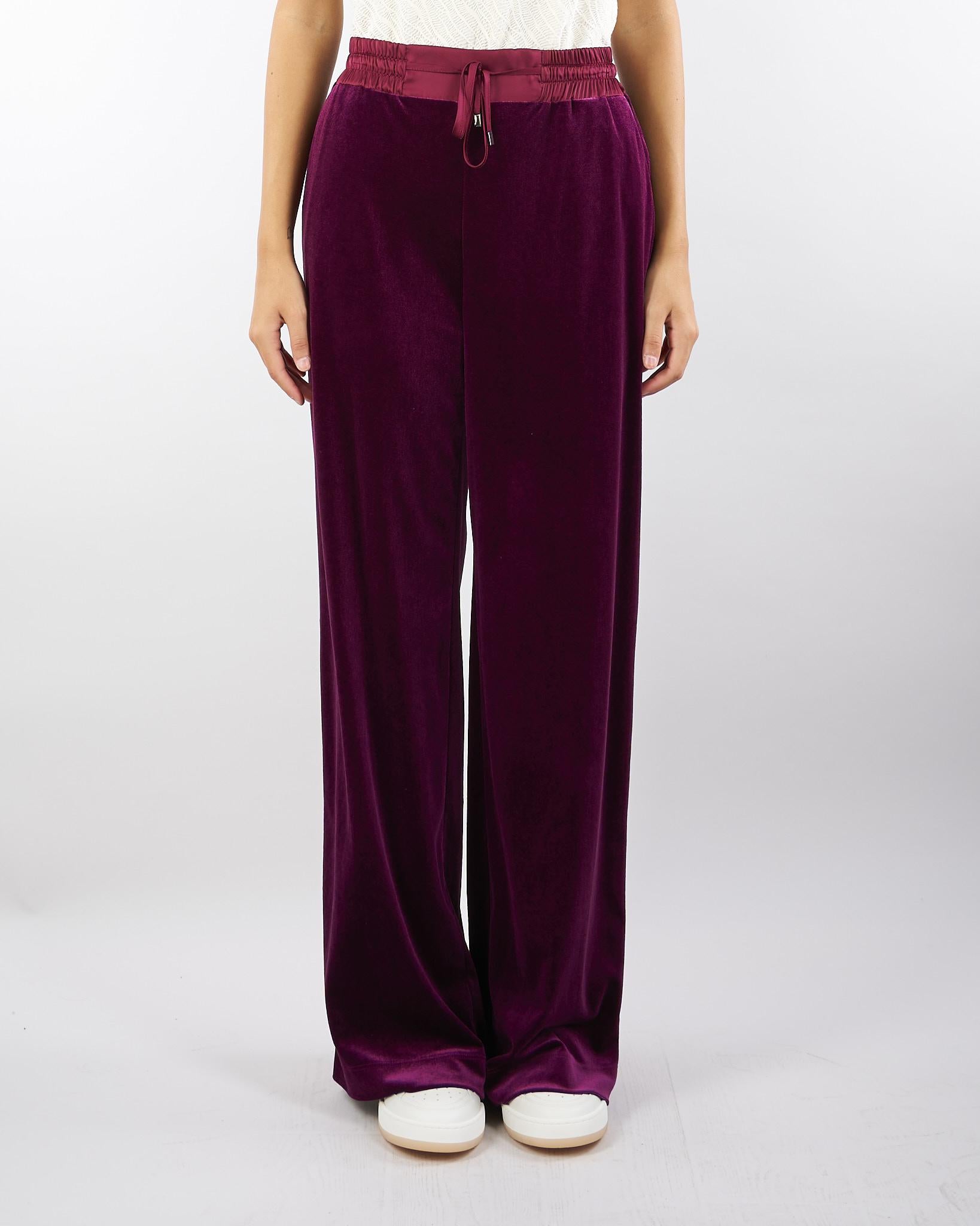 Pantalone jogger Bordeaux in velluto C2359679 12 CLIPS 