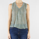 Top in maglia Muy Verde salvia MUY 2164 NENETTE 