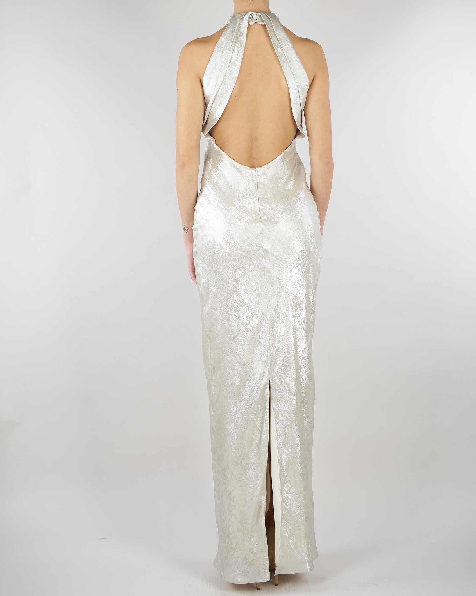 Abito lungo Silver laminato ACT16131AB4093 202 ACTUALEE 