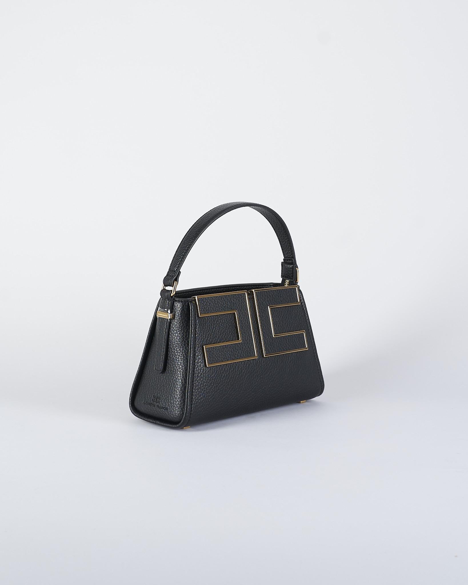 Borsa Nero Tote piccola con logo BS36A56E2 110 ELISABETTA FRANCHI 