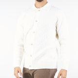 Cardigan Panna jacquard con coleltto A030F009 1102 PAOLO PECORA 