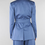 Blazer Avio in satin leggero MSEDOPPIA 8 MAX MARA STUDIO 