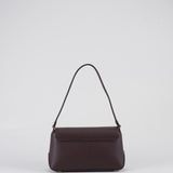 Borsa Cacao a spalla con placca logo